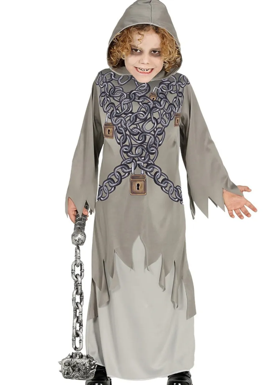Strój na halloween dla chłopca DUCH 3-4 lat