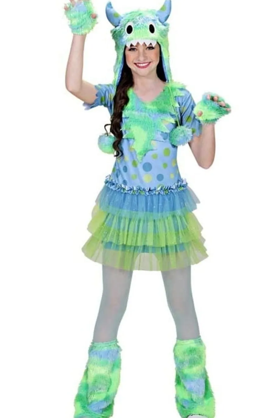 Strój na Halloween dla dzieci ZIELONY POTWOREK