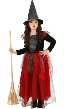 Strój na Halloween dla dziewczynki HILDA przebranie czarownicy