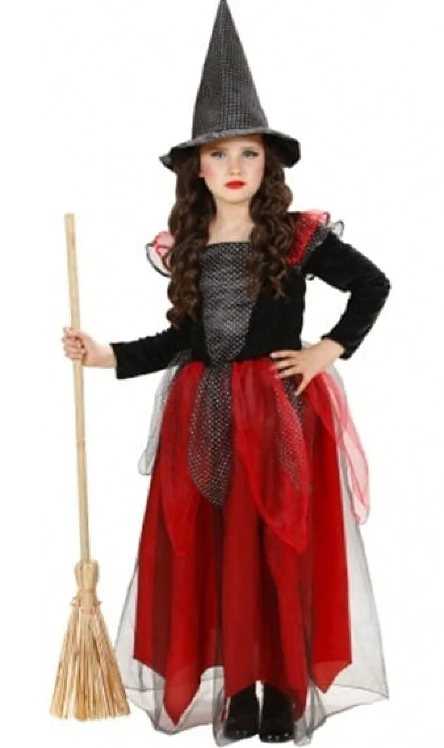Strój na Halloween dla dziewczynki HILDA przebranie czarownicy