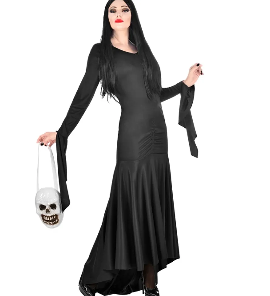 Strój na Halloween gotycka dama MORTICIA