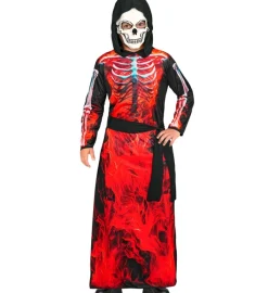 Strój na Halloween PŁONĄCA KOSTUCHA