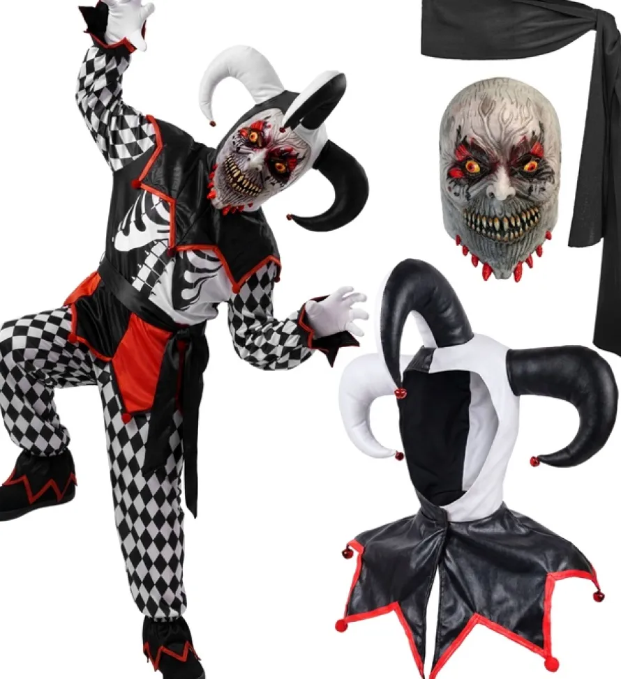 Strój na Halloween STRASZNY BŁAZEN