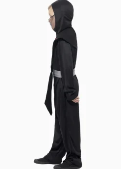 Strój NINJA czarno-czerwony dla dziecka