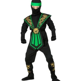 Strój ninja KOMBAT zielony