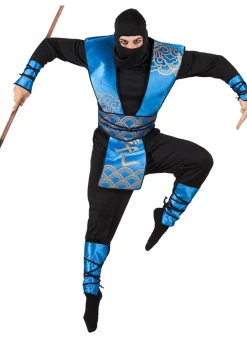 Strój NINJA niebieski