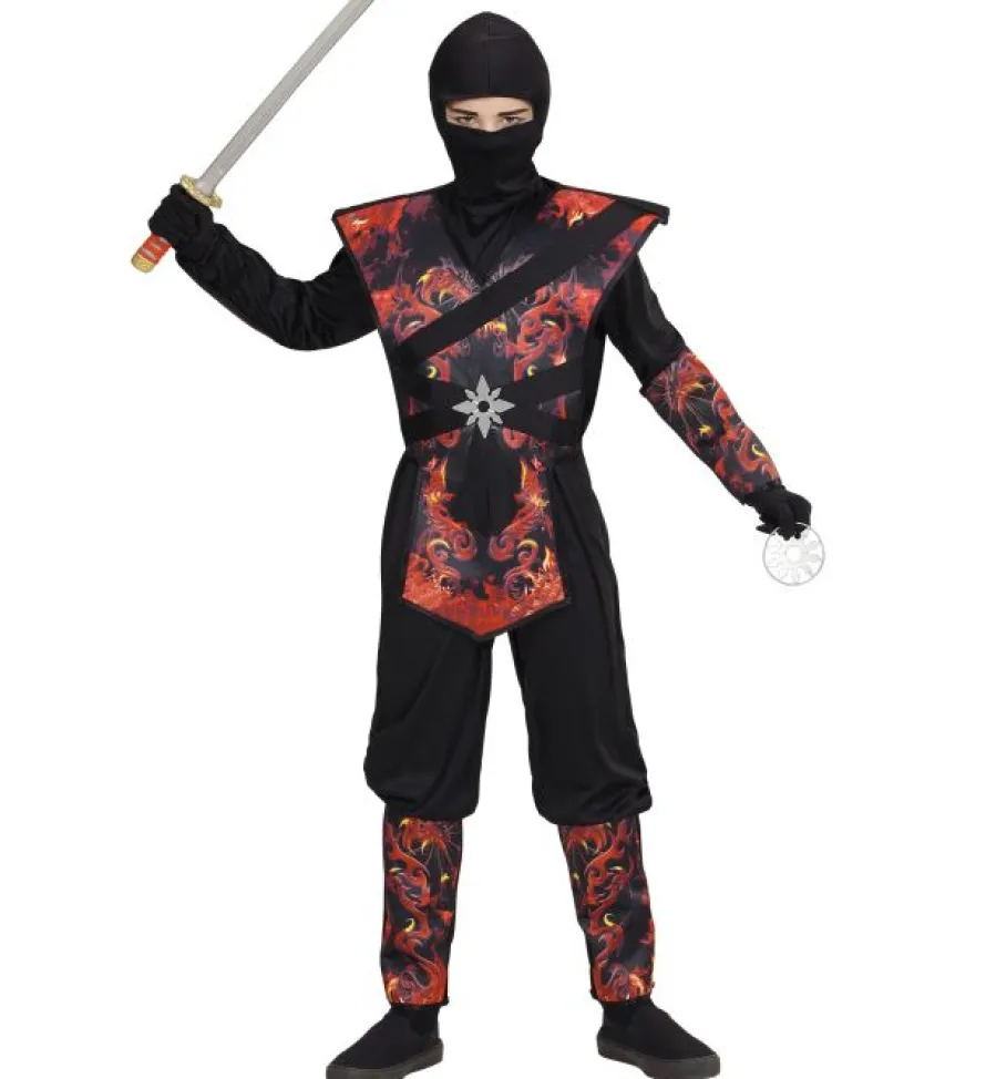 Strój ninja OGNISTY SMOK