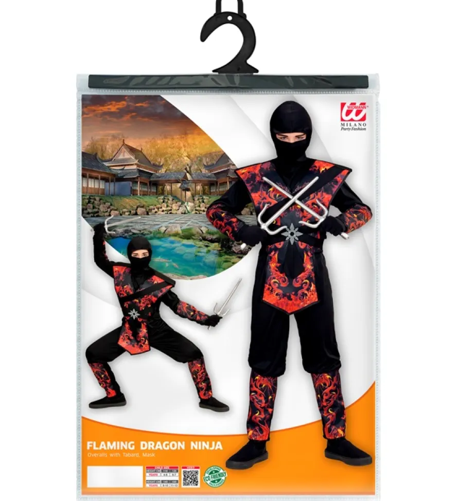 Strój ninja OGNISTY SMOK