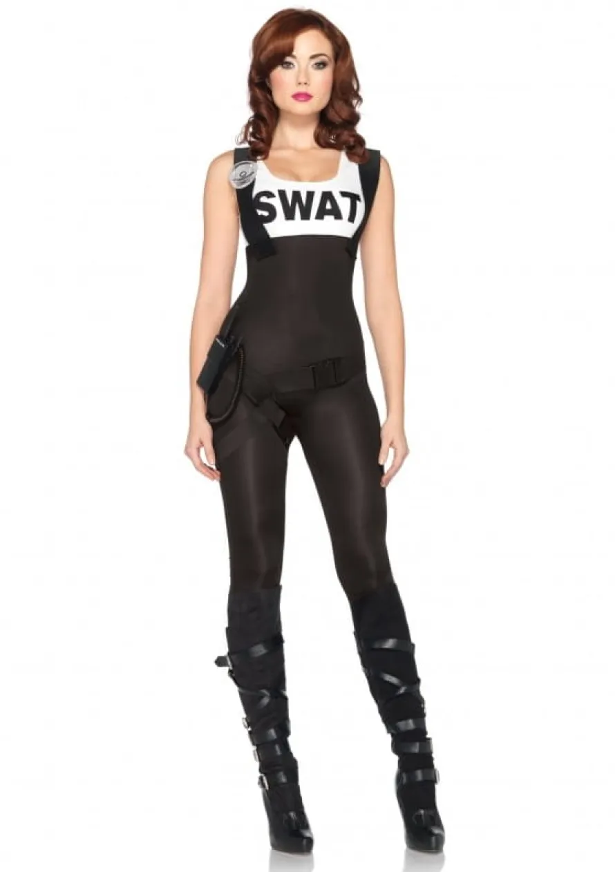Strój sexy agentka SWAT - L