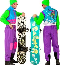Strój snowboardzisty NEON kombinezon lata 80