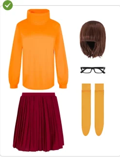 Strój VELMA Scooby Doo