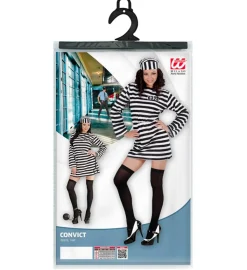 Strój WIĘŹNIARKI sexy przebranie