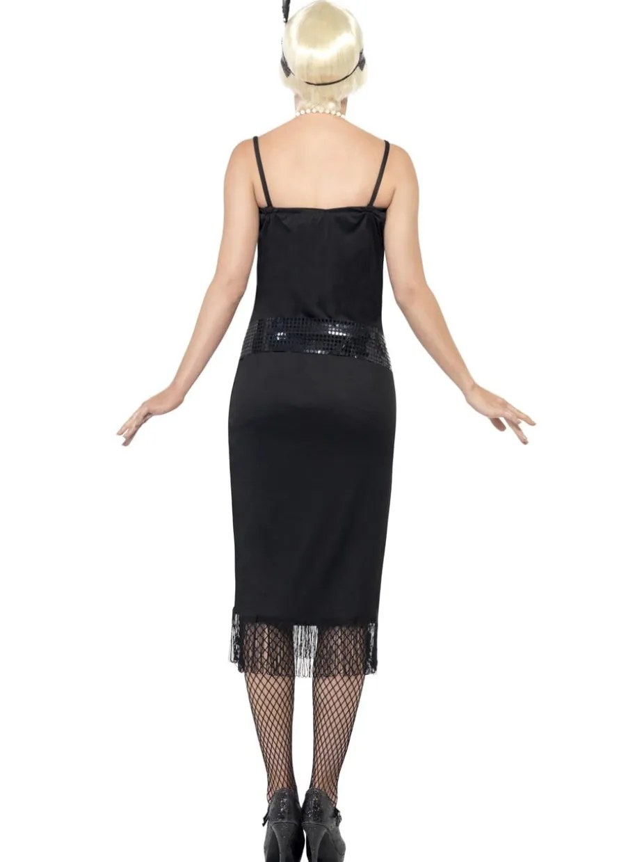 Sukienka FLAPPER czarna + pasek