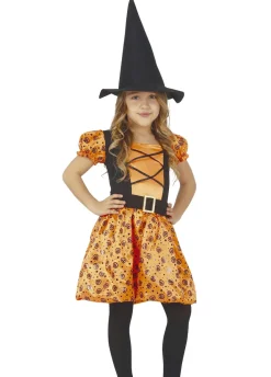 Sukienka na Halloween dla dziewczynki DYNIOWA CZAROWNICA
