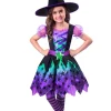 Sukienka na Halloween dla dziewczynki WIEDŹMA 3-4 lata