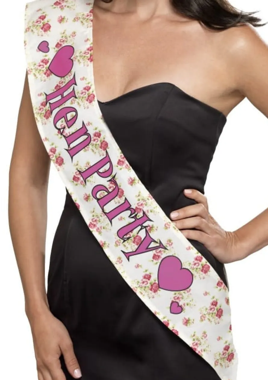 Szarfa na wieczór panieński VINTAGE HEN PARTY
