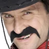 Sztuczne wąsy czarne KOWBOJ