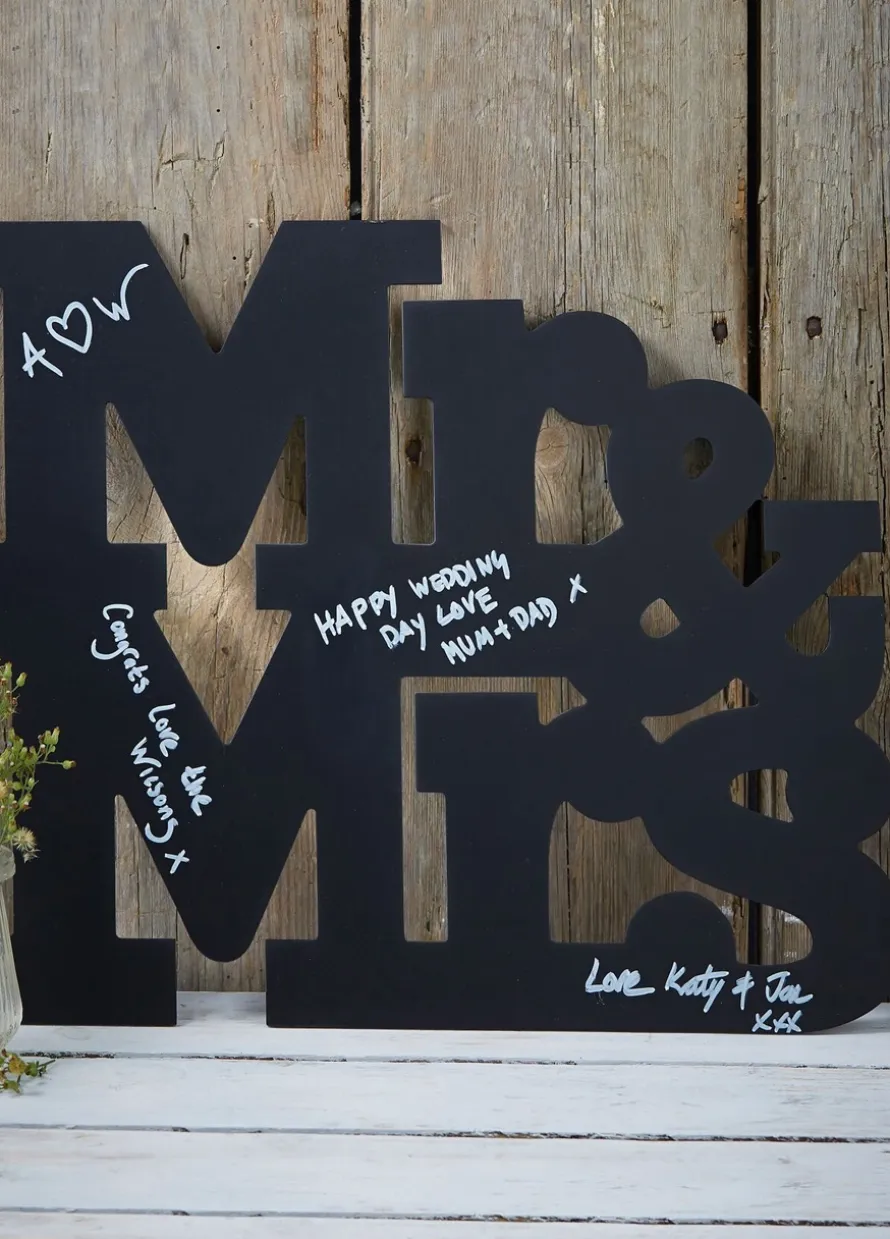 Tablica kredowa na wesele MR & MRS Vintage Affair