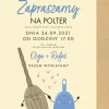 Tablica powitalna dla gości ZAPROSZENIE NA POLTER razem wymiatamy