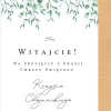 Tablica powitalna gości NA CHRZEST personalizowana