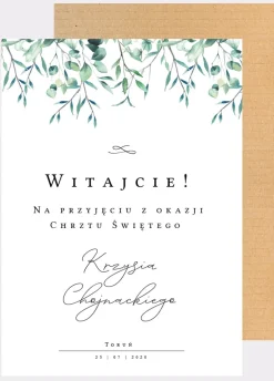 Tablica powitalna gości NA CHRZEST personalizowana