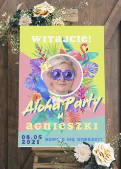 Tablica powitalna na IMPREZĘ W STYLU HAWAJSKIM