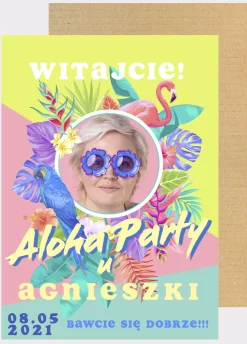 Tablica powitalna na IMPREZĘ W STYLU HAWAJSKIM