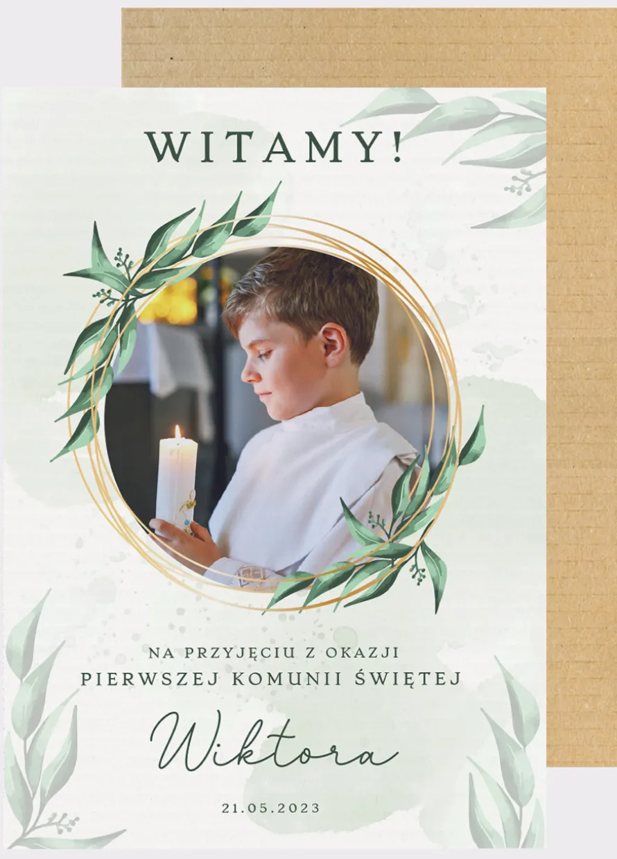 Tablica powitalna NA KOMUNIĘ ŚWIĘTĄ