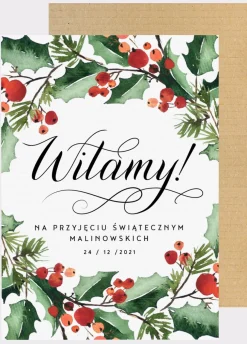 Tablica powitalna na PRZYJĘCIE ŚWIĄTECZNE
