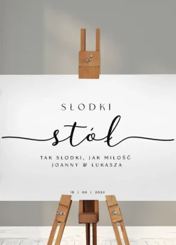 Tablica SŁODKI STÓŁ na wesele