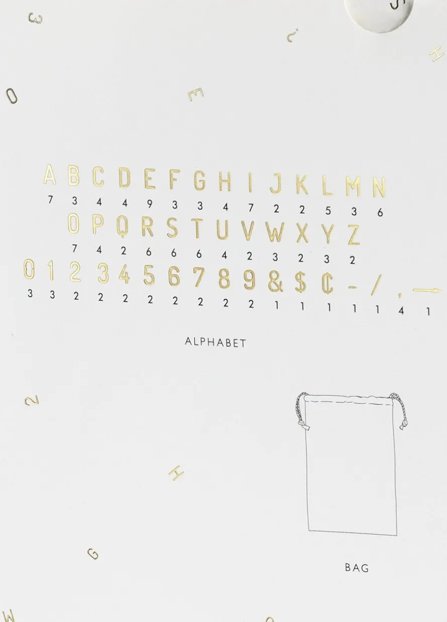Tabliczka z literkami SERCE 31x29cm