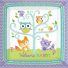 Talerzyki Baby Shower LEŚNE ZWIERZĄTKA duże 26cm (8szt)