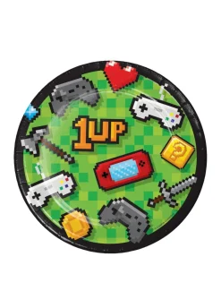 Talerzyki jednorazowe dla dzieci GAME ON 18cm (8szt.)