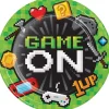 Talerzyki jednorazowe dla dzieci GAME ON 23cm (8szt.)