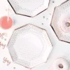 Talerzyki jednorazowe eleganckie PICK & MIX w kropki (8szt.)