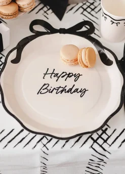 Talerzyki jednorazowe urodzinowe HAPPY BIRTHDAY (6szt)