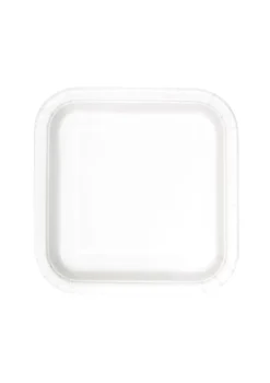 Talerzyki kwadratowe BIAŁE 18cm (16szt.)