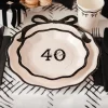Talerzyki na 40 urodziny HELLO 40 (6szt.)