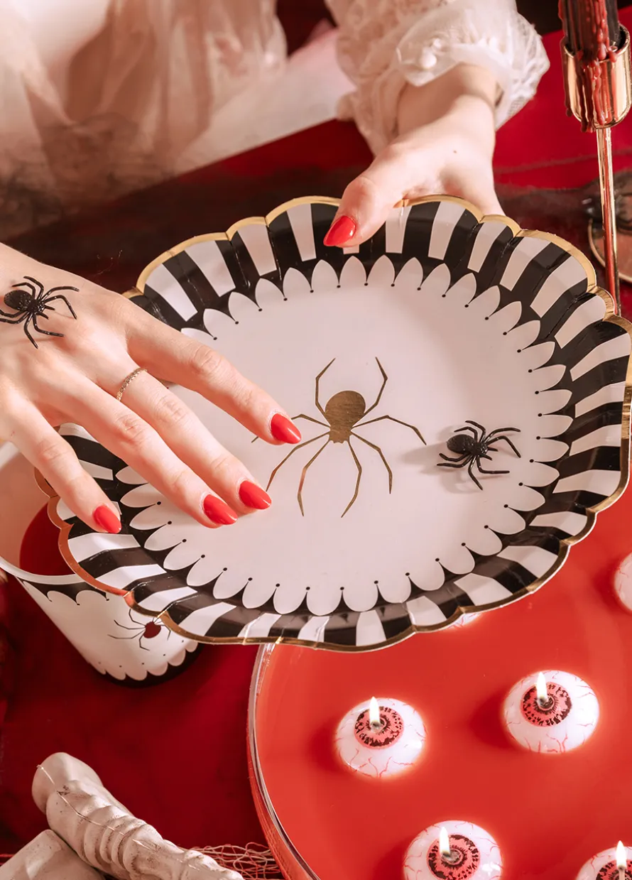 Talerzyki PAJĄK na halloween
