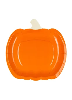 Talerzyki papierowe DYNIA talerzyki halloweenowe