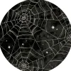 Talerzyki papierowe Halloween PAJĘCZYNA23cm (8szt.)