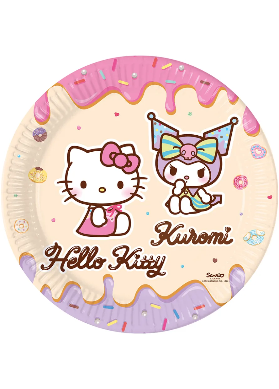 Talerzyki papierowe HELLO KITTY I KUROMI (8szt.)