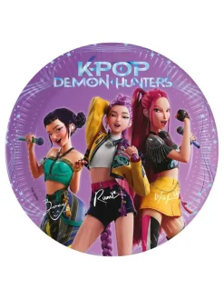 Talerzyki papierowe K-POP DEMON HUNTERS 20 cm 8szt.