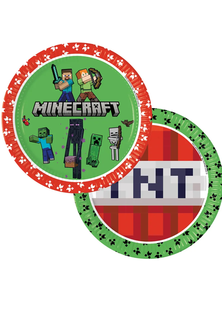 Talerzyki papierowe Minecraft