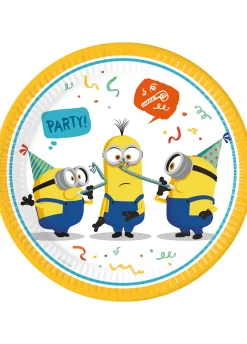 Talerzyki papierowe MINIONKI 23 cm (8szt.)