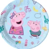 Talerzyki ŚWINKA PEPPA 23cm (8szt.)