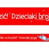 Taśma ostrzegawcza na urodziny dzieci DZIECIAKI BROJĄ dekoracja