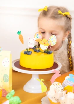 Topper na tort dekoracja na Wielkanoc 5szt.