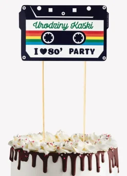 Topper na tort I LOVE 80`s