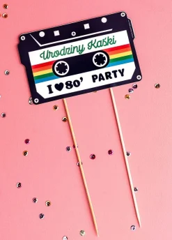 Topper na tort I LOVE 80`s